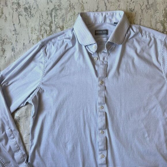 Michael Kors Slim Fit Fine Gauge Knit Button Down - Picture 5 of 10